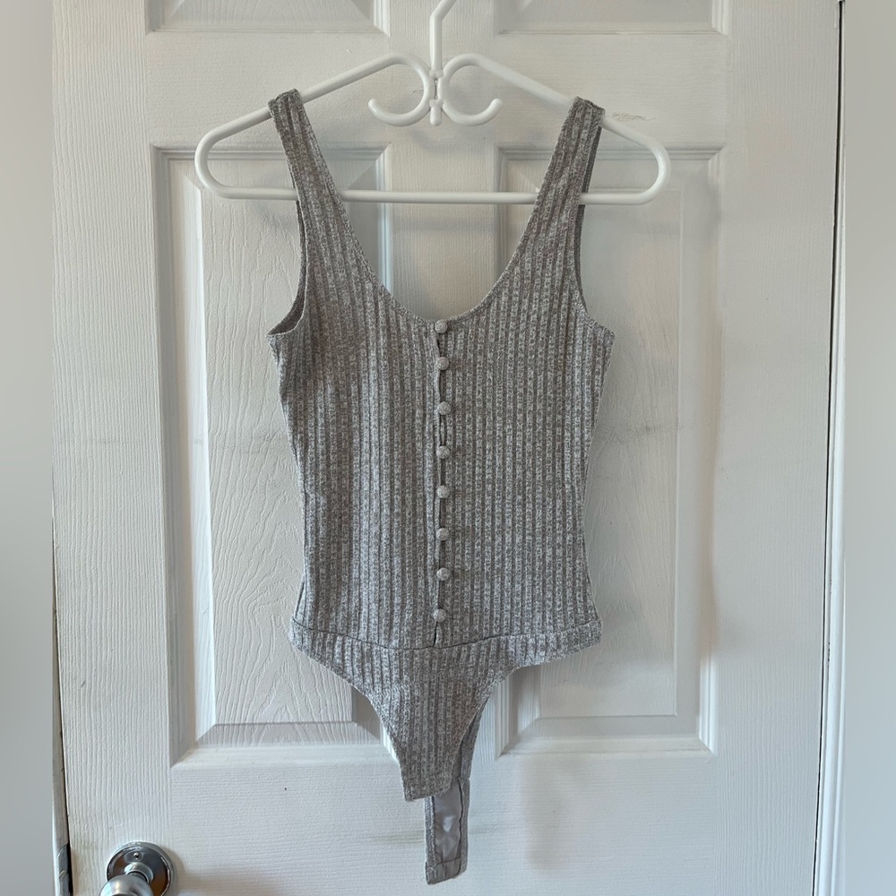 Privacy Please Bodysuit Revolve XS grey